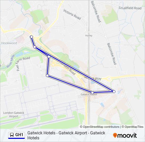 GH1 bus Line Map