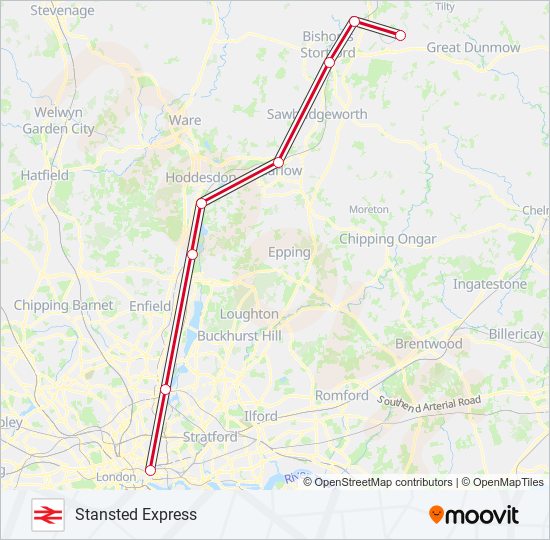 stansted express Route: Schedules, Stops & Maps - Stansted Airport (Updated)