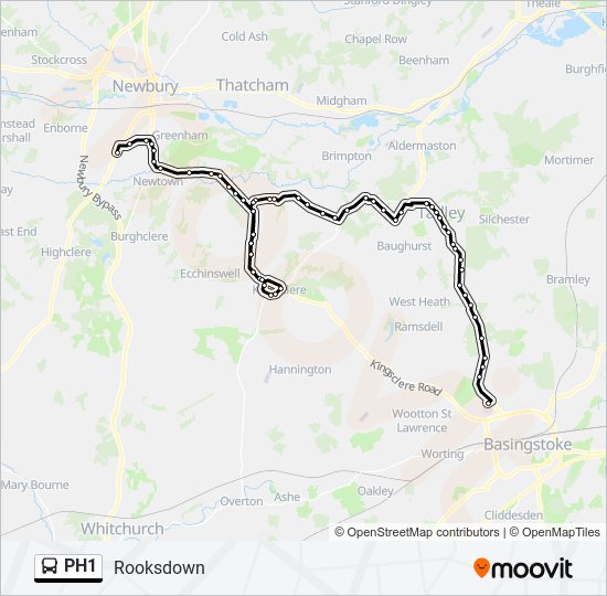 PH1 Bus Line Map