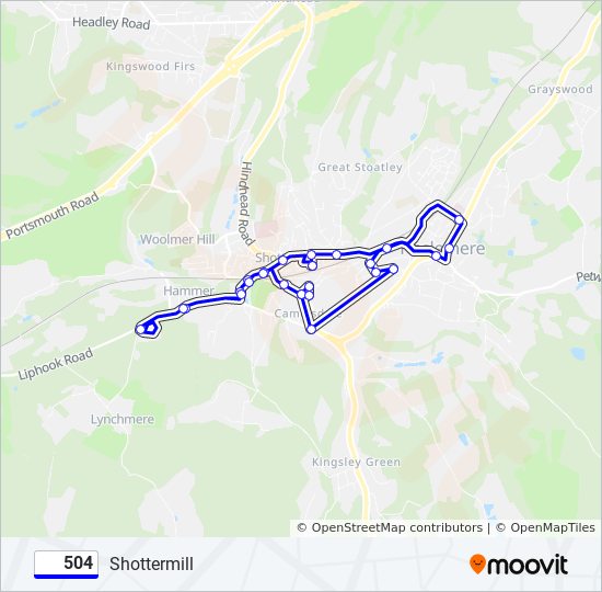 504 Route Schedules, Stops & Maps Shottermill (Updated)