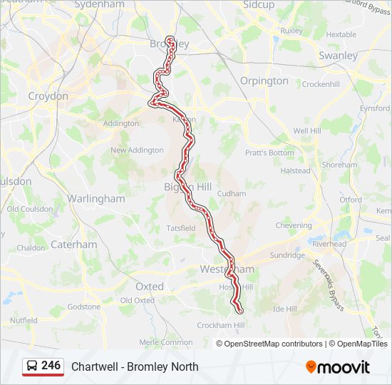 Bus 246 Route Map 246 Route: Schedules, Stops & Maps - Bromley North (Updated)