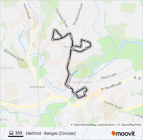 Bus 333 Route Map 333 Route: Schedules, Stops & Maps - Hertford (Updated)