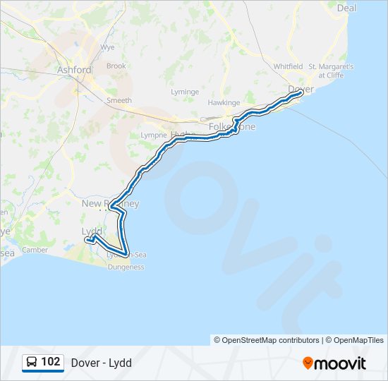 102 Bus Line Map