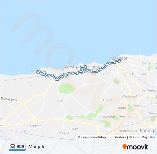 989 bus Line Map