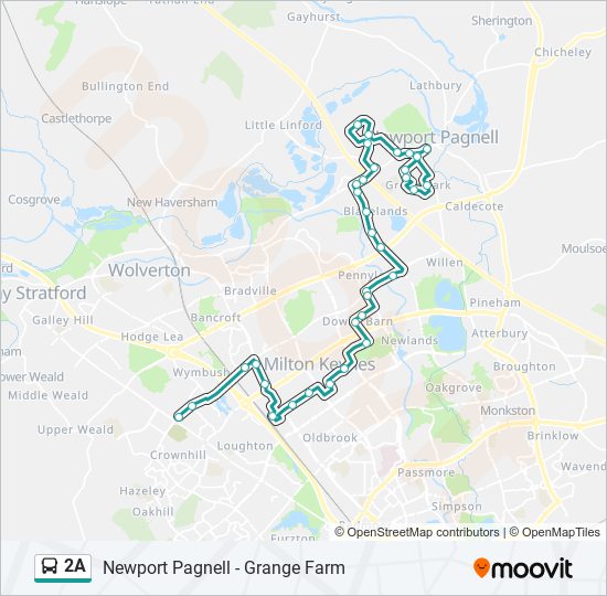 2A Bus Line Map