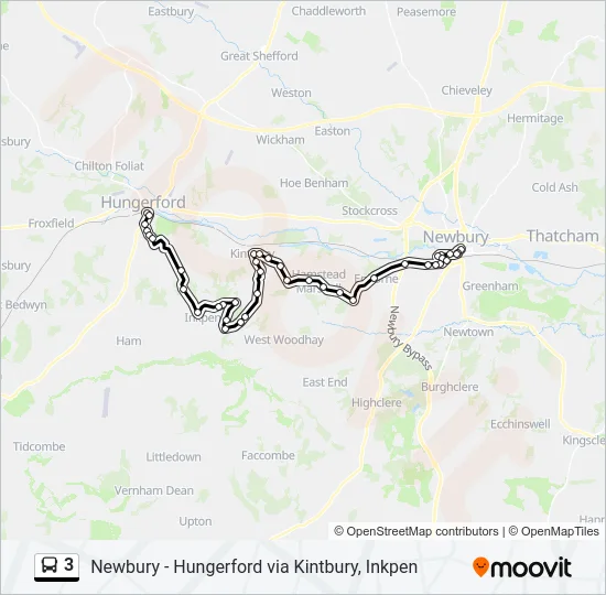 3 Bus Line Map