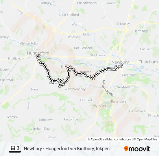 3 Bus Line Map