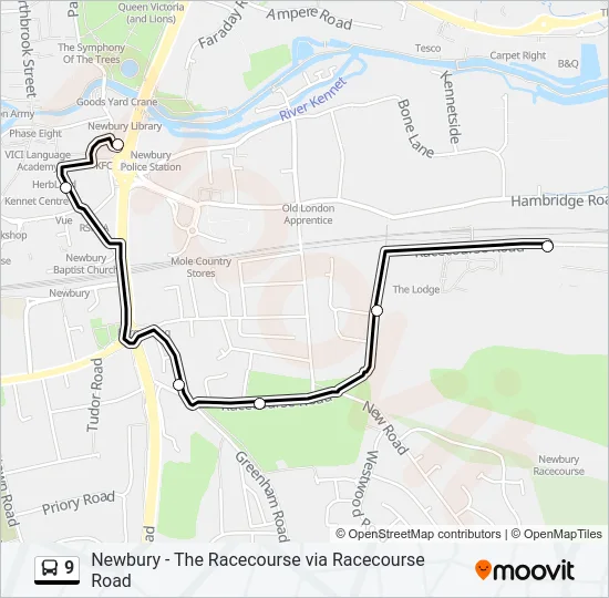 9 Bus Line Map