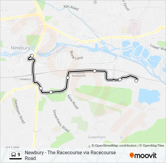 9 Bus Line Map
