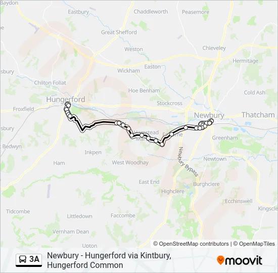 3A Bus Line Map