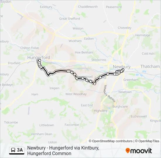3A Bus Line Map