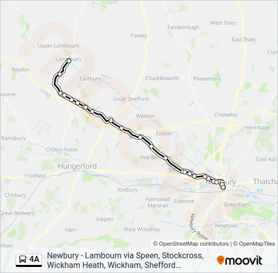 4A Bus Line Map