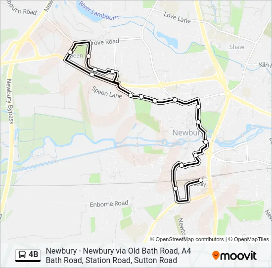 4B Bus Line Map