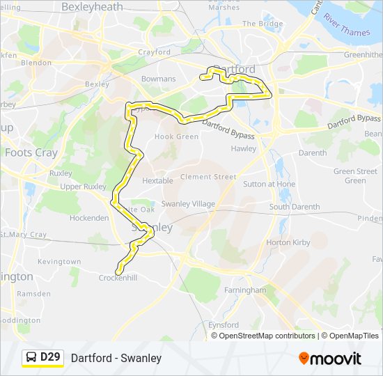 D29 Bus Line Map