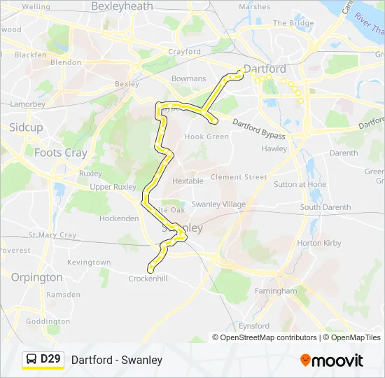 D29 Bus Line Map