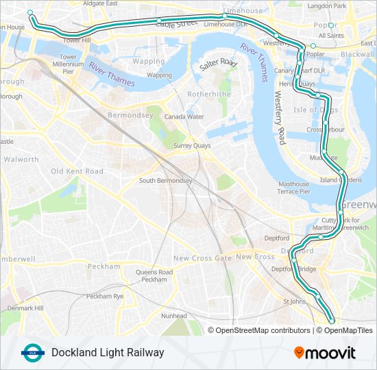 DLR Line Map