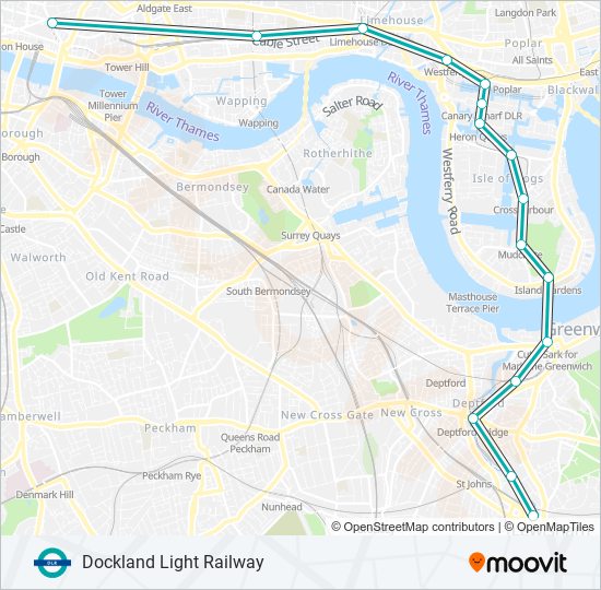 DLR Line Map