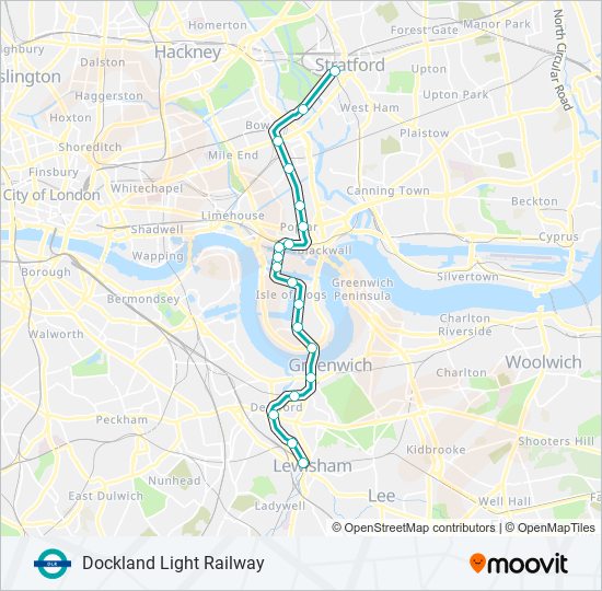 Dlr Route: Schedules, Stops & Maps - Southbound (Updated)