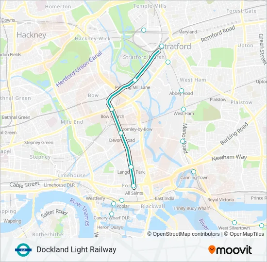 DLR Line Map