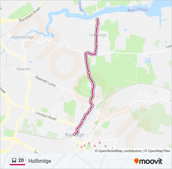 20 Route Schedules, Stops & Maps Hullbridge (Updated)