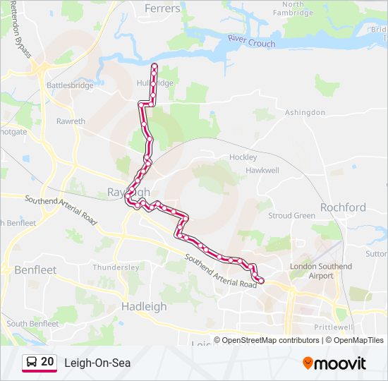 20 Bus Line Map