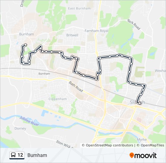 Bus 12 Route Map 12 Route: Schedules, Stops & Maps - Burnham (Updated)