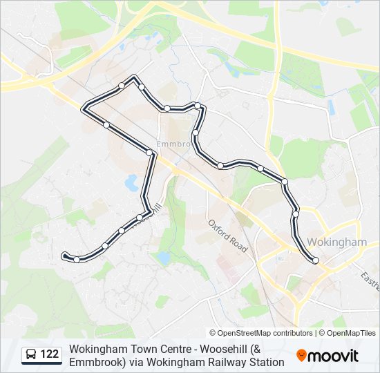 122 bus Line Map