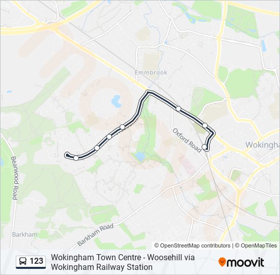 123 bus Line Map