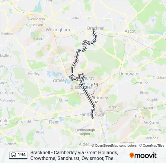 194 Bus Line Map