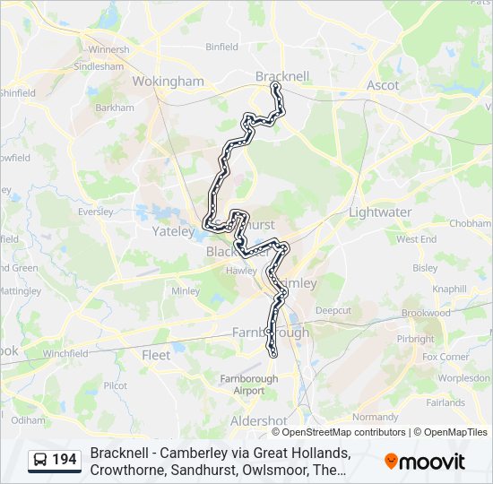194 Bus Line Map