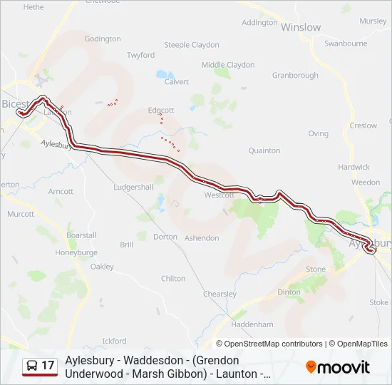 17 Bus Line Map
