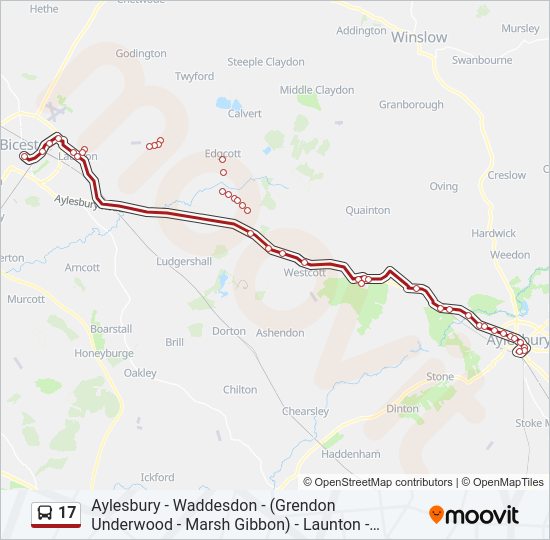 17 Route: Schedules, Stops & Maps - Bicester Town Centre (Updated)