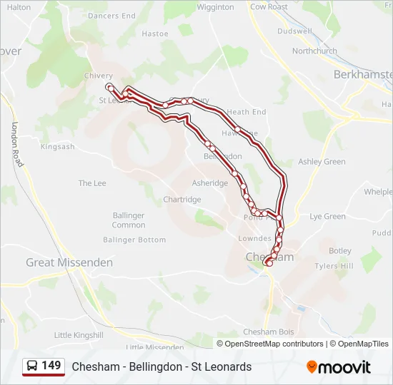 149 Bus Line Map