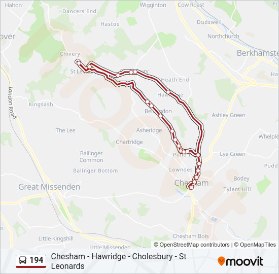 194 Bus Line Map