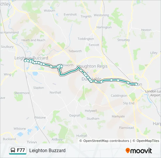 Q77 Bus Route Map F77 Route: Schedules, Stops & Maps - Leighton Buzzard (Updated)