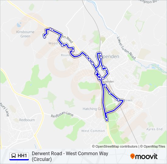 HH1 Bus Line Map