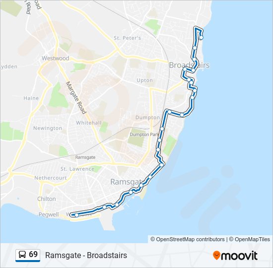 69 Route: Schedules, Stops & Maps - Broadstairs (Updated)