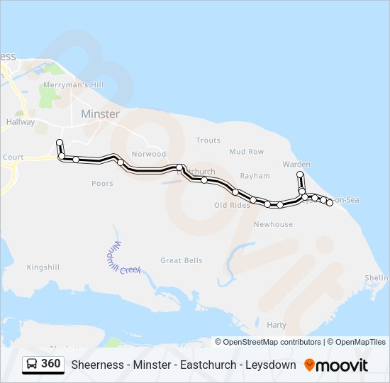 360 Bus Line Map