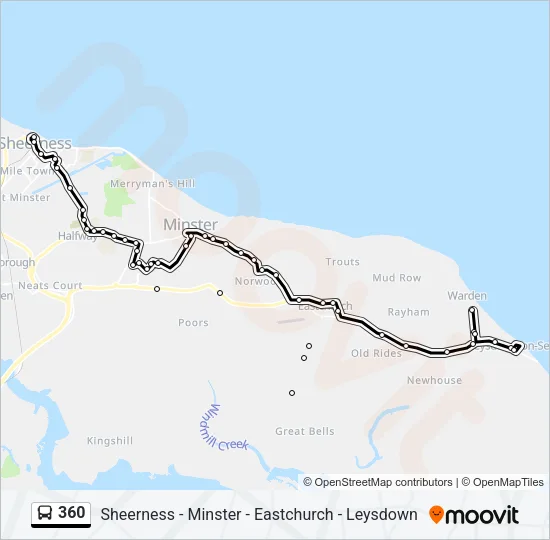 360 Bus Line Map