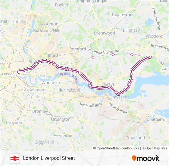 C2C Train Line Map