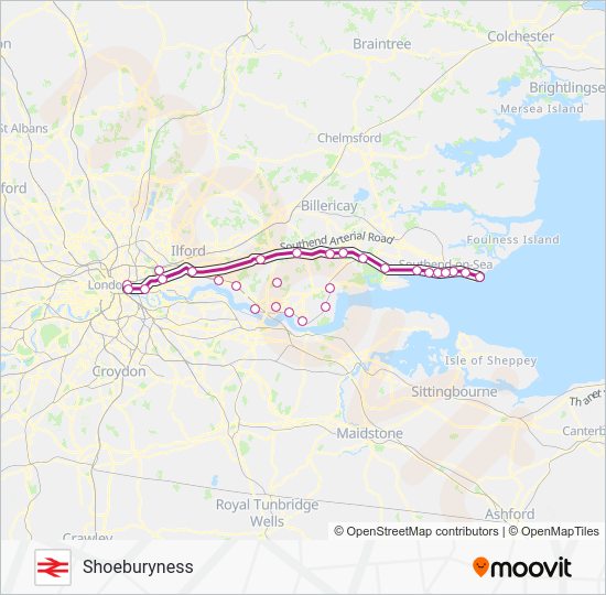 C2C Route Schedules Stops Maps Shoeburyness Updated 