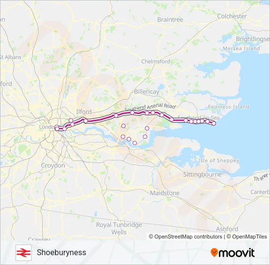 C2C Train Line Map