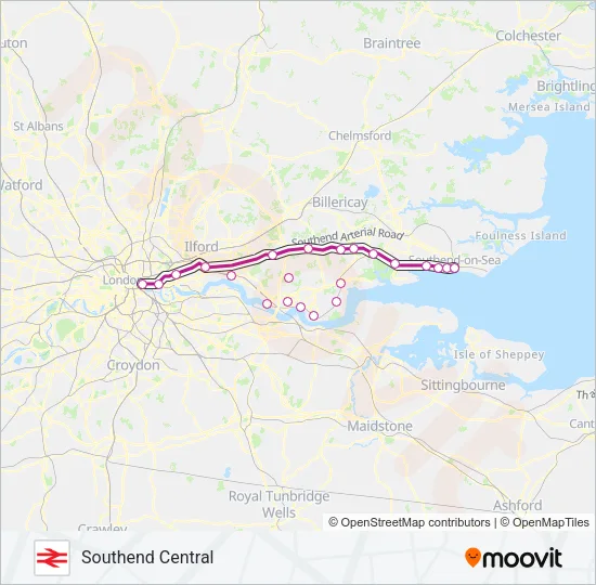 C2C Train Line Map