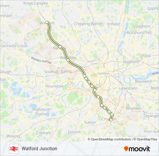 Southern Route: Schedules, Stops & Maps - Watford Junction (Updated)