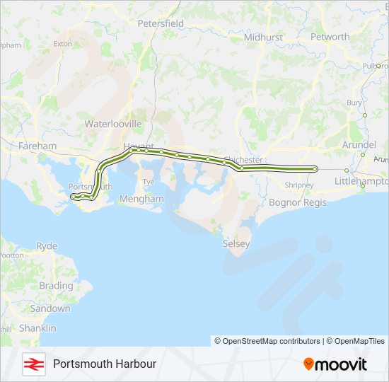 SOUTHERN Train Line Map