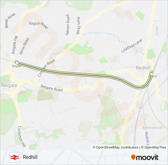 SOUTHERN Train Line Map