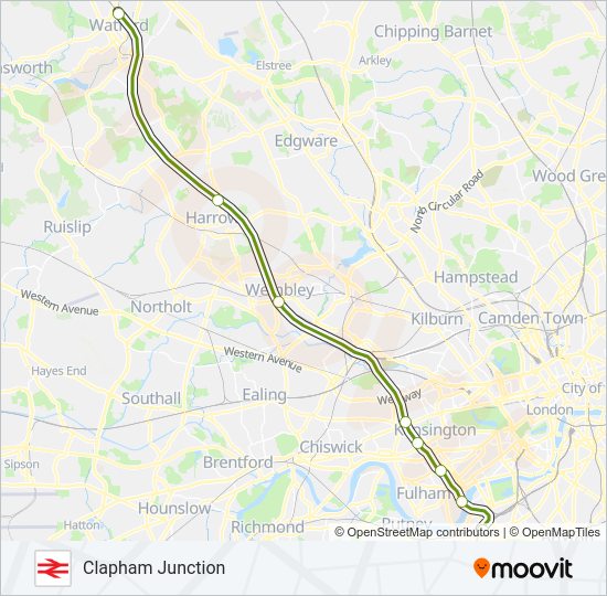 SOUTHERN Train Line Map