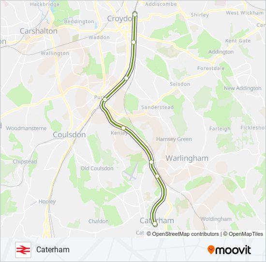 SOUTHERN train Line Map