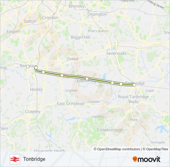 SOUTHERN Train Line Map