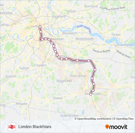 thameslink Route Schedules, Stops & Maps London Blackfriars (Updated)